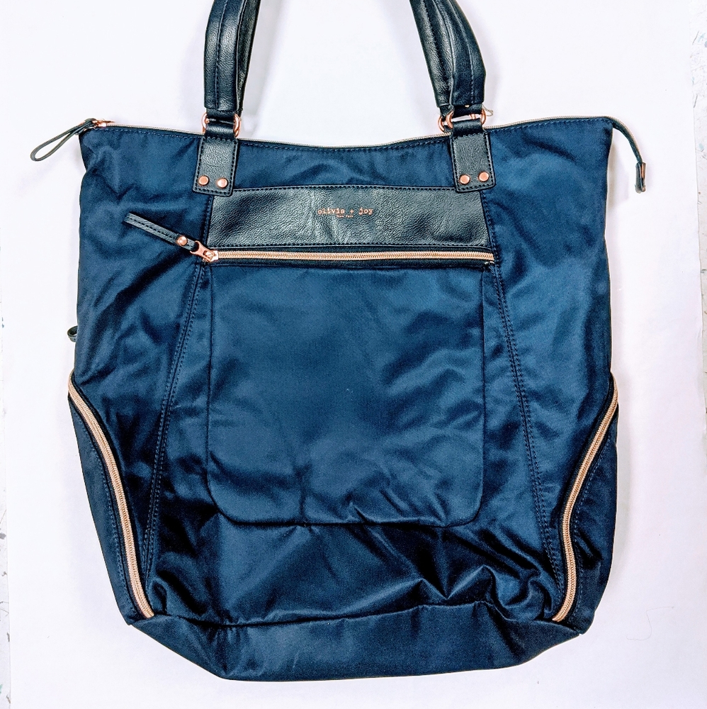 Olivia + Joy Navy Blue Shoulder Bag